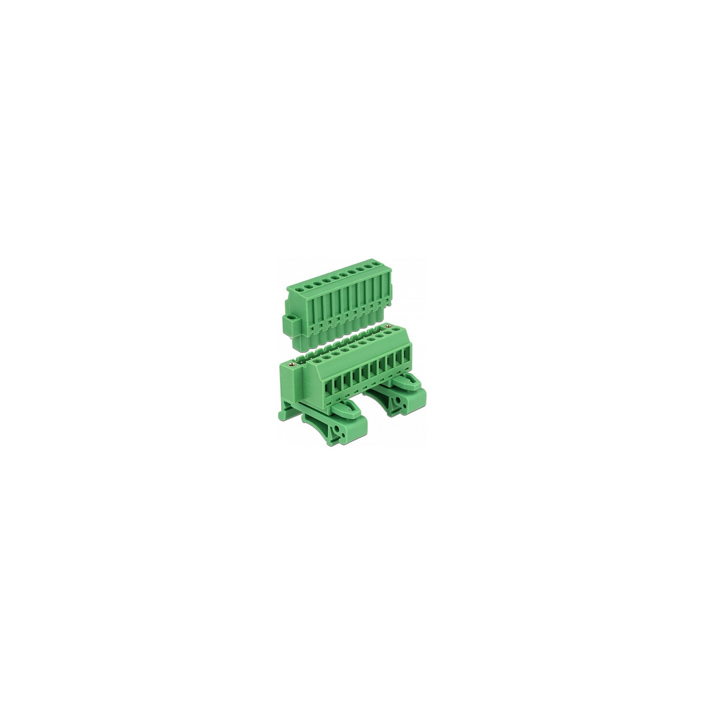 Terminalblock Set für Hutschienen 10 Pin mit Schraubverriegelung — Buy in Cyprus with Fast Delivery