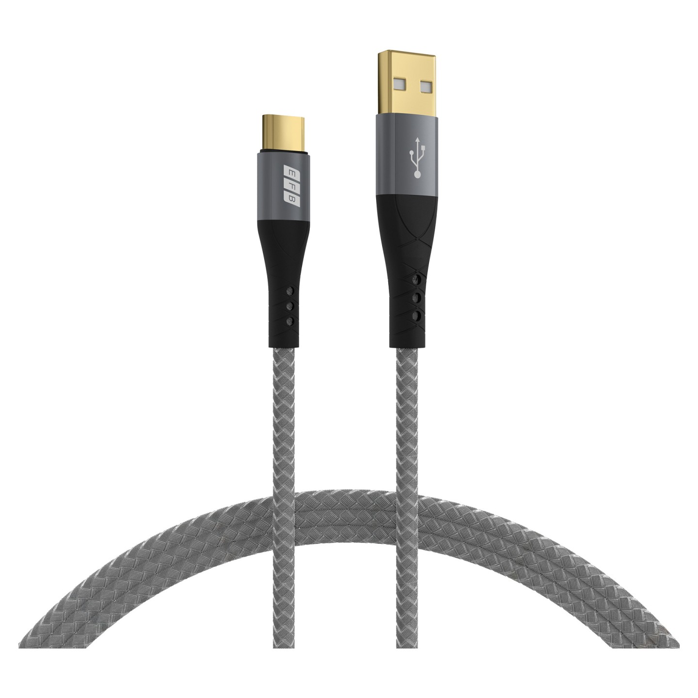 EFB USB-A auf USB-C Kabel 60W QC 3A 2m grau — Buy in Cyprus with Fast Delivery