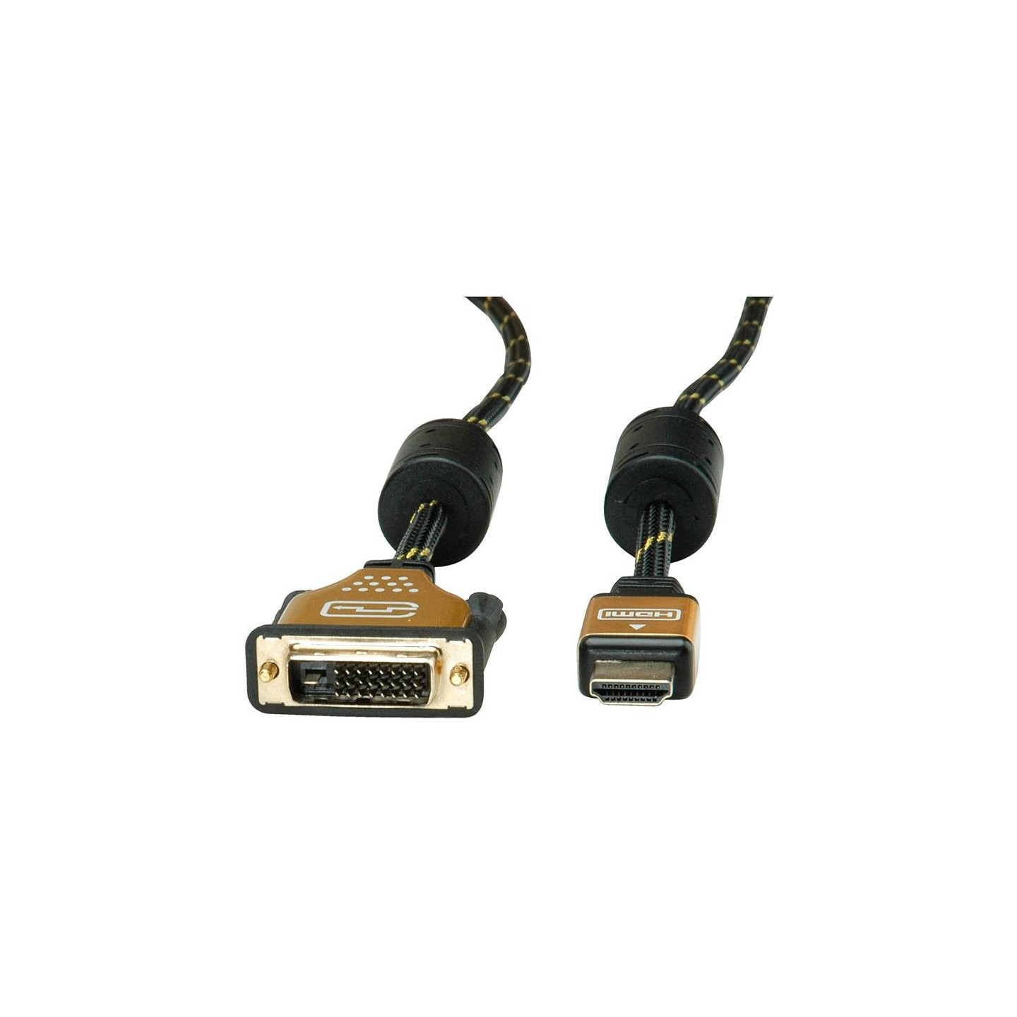 ROLINE GOLD Monitorkabel DVI (24+1) - HDMI. ST ST. 7.5 m — Buy in Cyprus with Fast Delivery