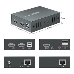 HDMI over Cat.5 6 Extender kit 4K. 100m schwarz — Buy in Cyprus with Fast Delivery