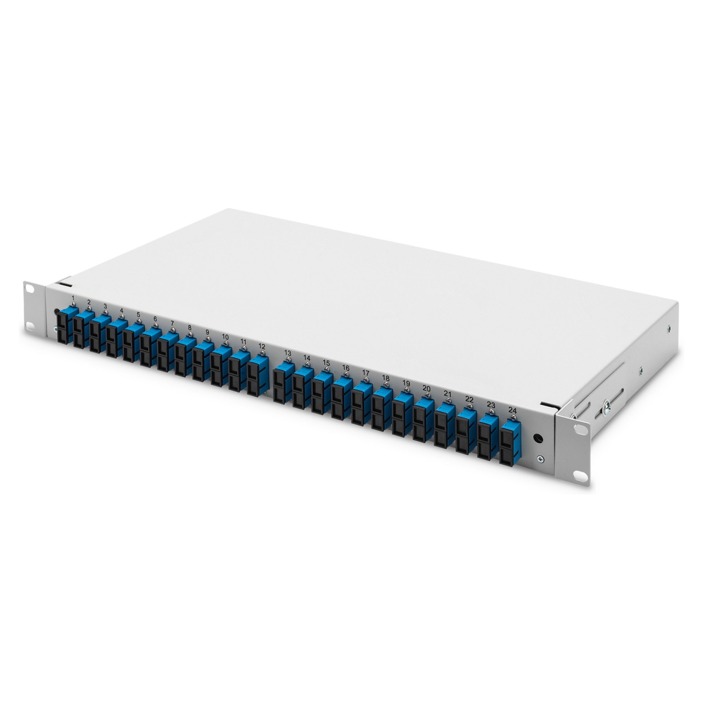 DIGITUS LWL Spleißbox 1HE bestückt 24x SC DX OS2 grau — Buy in Cyprus with Fast Delivery