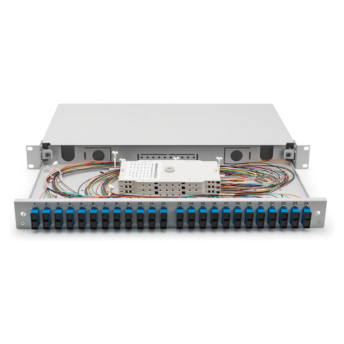 DIGITUS LWL Spleißbox 1HE bestückt 24x SC DX OS2 grau — Buy in Cyprus with Fast Delivery