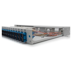 DIGITUS LWL Spleißbox 1HE bestückt 24x SC DX OS2 grau — Buy in Cyprus with Fast Delivery