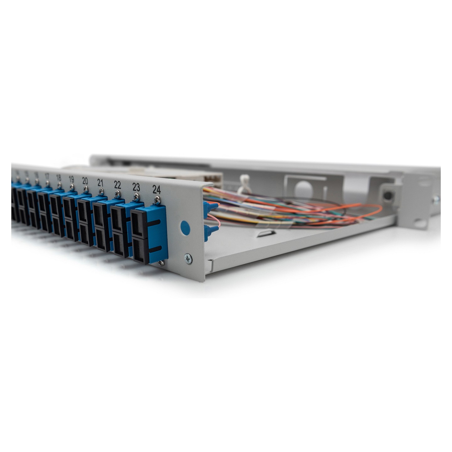 DIGITUS LWL Spleißbox 1HE bestückt 24x SC DX OS2 grau — Buy in Cyprus with Fast Delivery