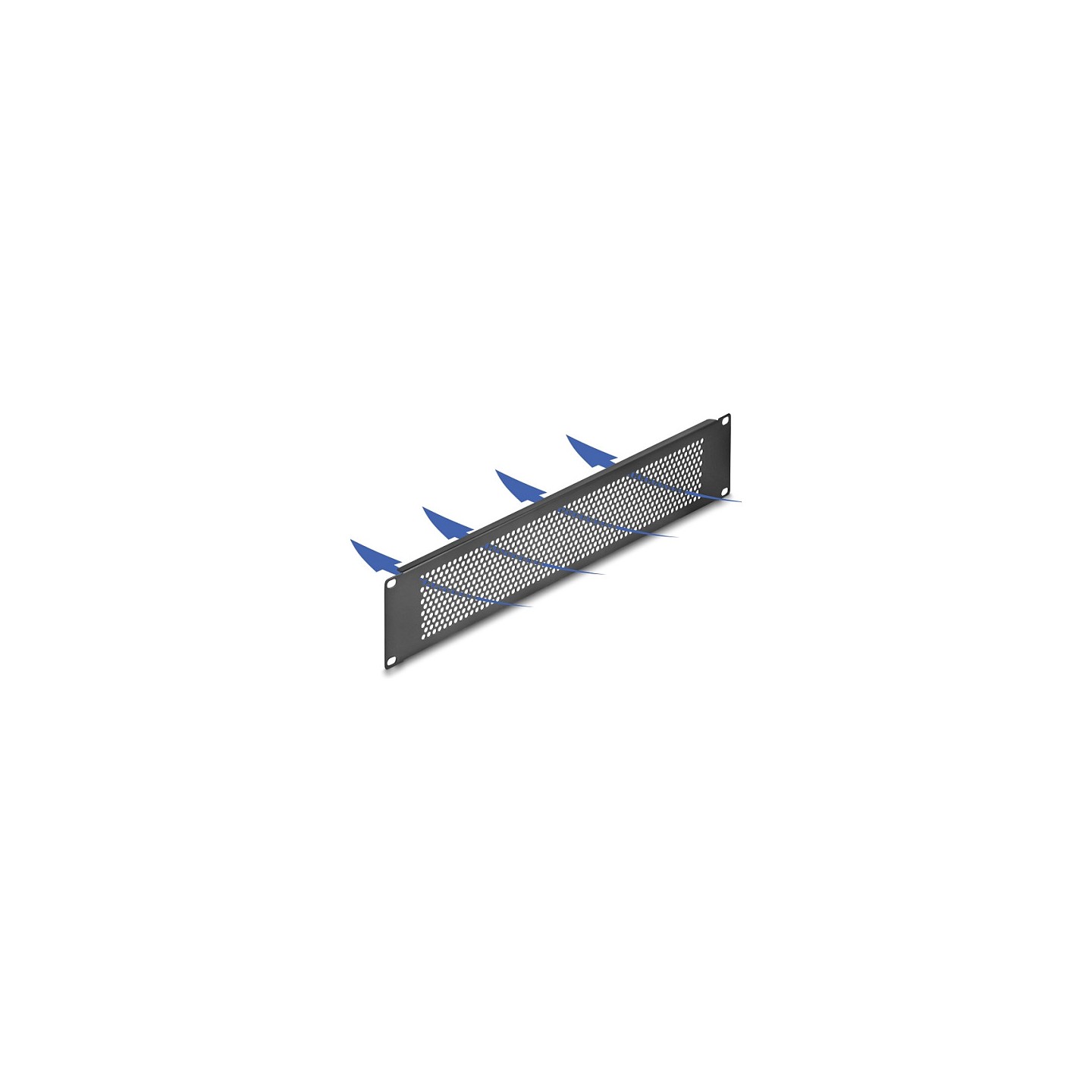 19? Blindpanel mit runden Löchern 2 HE schwarz — Buy in Cyprus with Fast Delivery