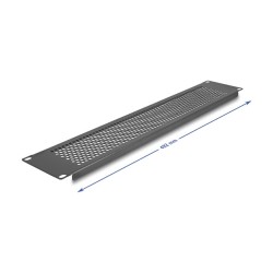 19? Blindpanel mit runden Löchern 2 HE schwarz — Buy in Cyprus with Fast Delivery