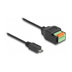 DELOCK USB 2.0 Kabel Typ Micro-B St to Terminalblock Adapter — Buy in Cyprus with Fast Delivery