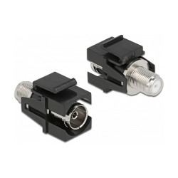 Keystone Modul IEC Buchse zu F Buchse schwarz — Buy in Cyprus with Fast Delivery
