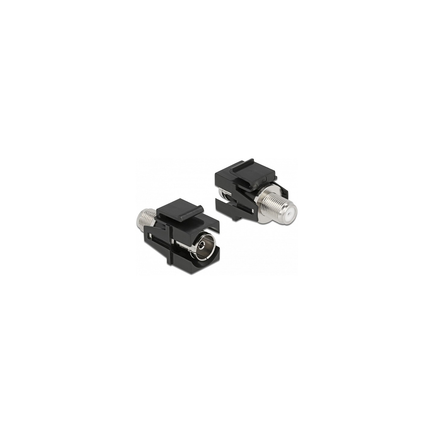 Keystone Modul IEC Buchse zu F Buchse schwarz — Buy in Cyprus with Fast Delivery