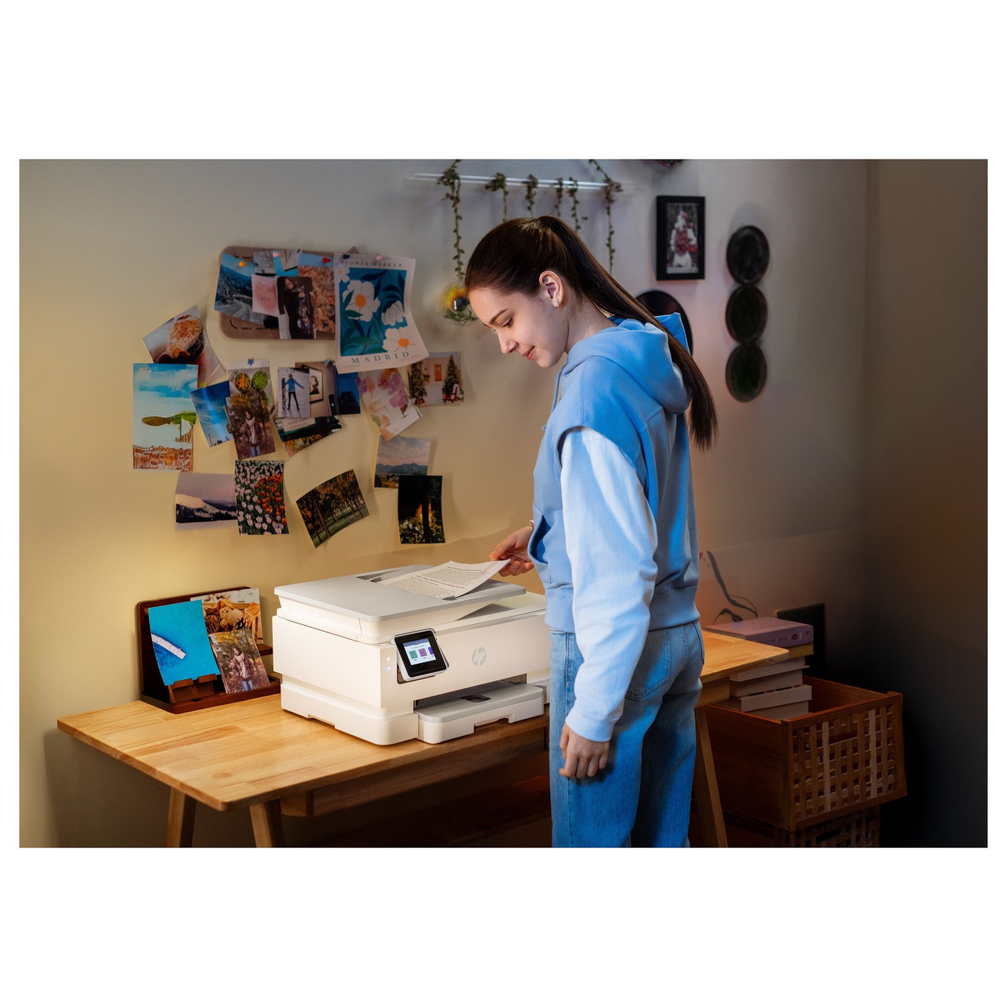 T HP Envy Photo 7930 All-in-One Color Inkjet 10ppm Print Scan Copy Photo Printer USB 2.0 Wi-Fi