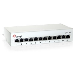 Equip Patchpanel 12x RJ45 Cat6 FTP Desktop ISO IEC hellgrau — Buy in Cyprus with Fast Delivery