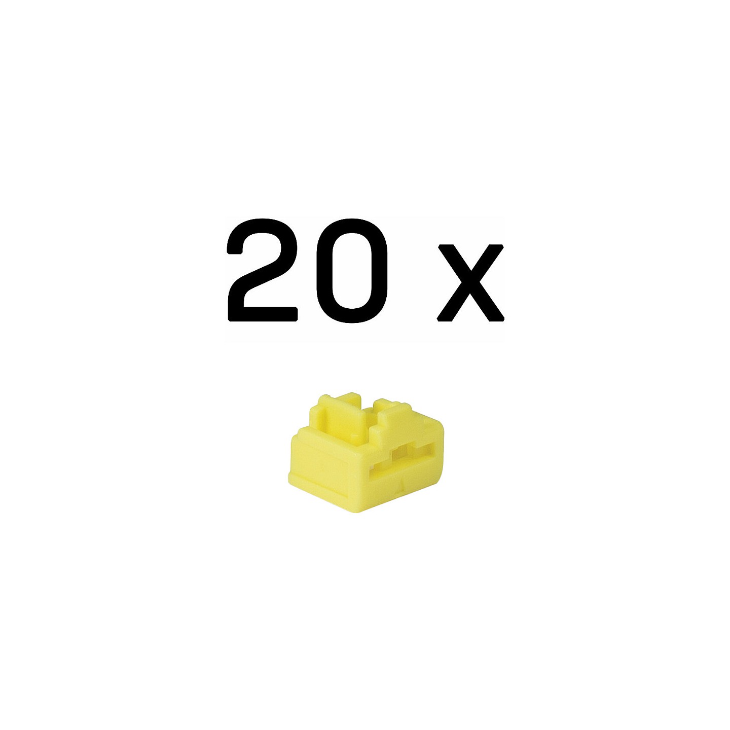 LINDY RJ45 Port Schlösser GELB. 20 Stück — Buy in Cyprus with Fast Delivery