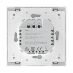 Aqara Smart Wall Switch H1 (No Neutral. Double Rocker) weiß (HomeKit) — Buy in Cyprus with Fast Delivery