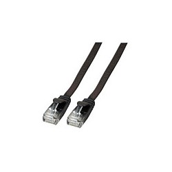 EFB RJ45 Flachpatchkabel U UTP. Cat.6A. PVC.2.0m. schwarz — Buy in Cyprus with Fast Delivery