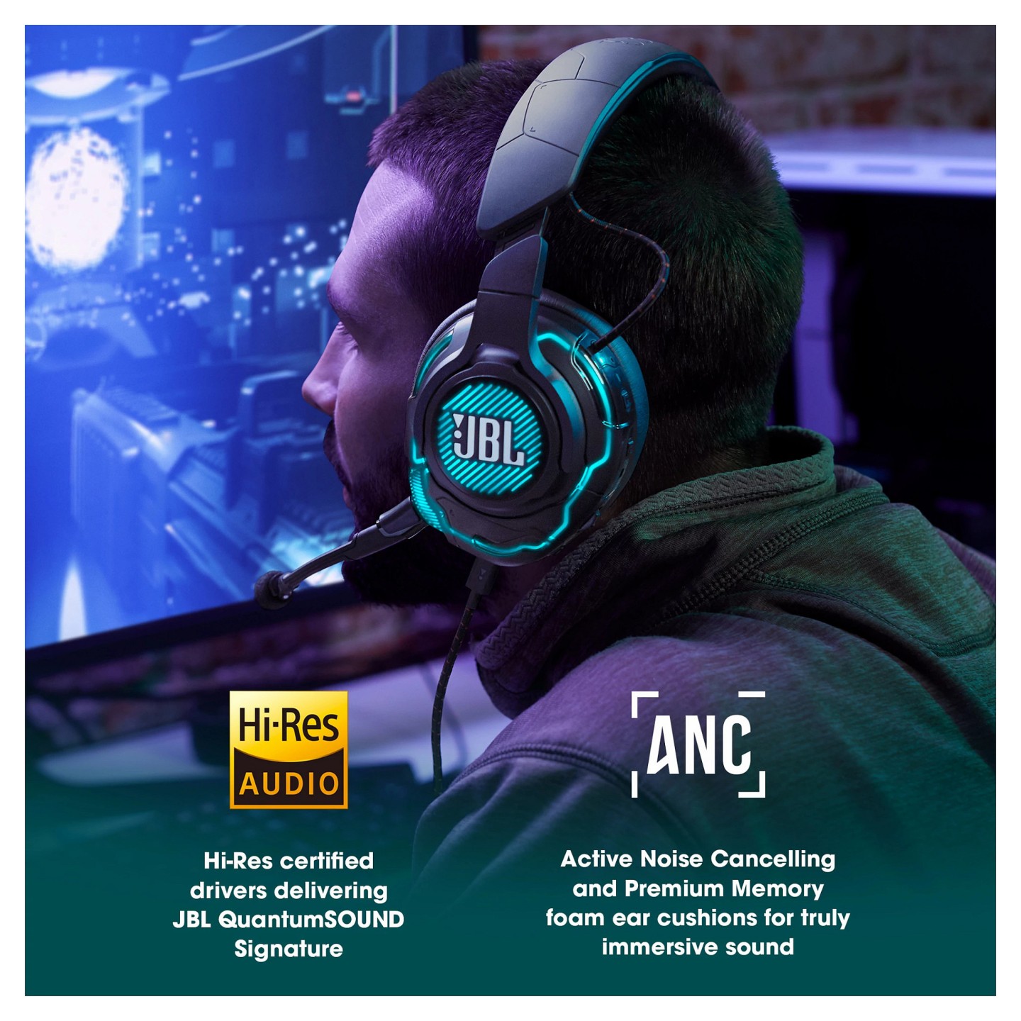 JBL Quantum One Wired Over-Ear-Gaming-Headset. Schwarz — Buy in Cyprus with Fast Delivery