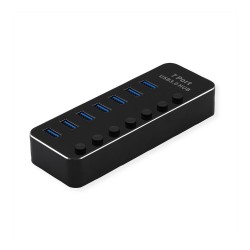 ROLINE USB 3.2 Gen 1 Notebook Hub. 7 Ports. einzeln schaltbar — Buy in Cyprus with Fast Delivery