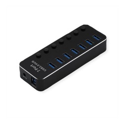 ROLINE USB 3.2 Gen 1 Notebook Hub. 7 Ports. einzeln schaltbar — Buy in Cyprus with Fast Delivery