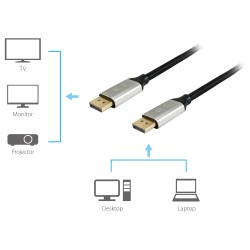 Equip DisplayPort 1.4 St St 1.00m 8K 60Hz komp.HDCP Prem. sw — Buy in Cyprus with Fast Delivery