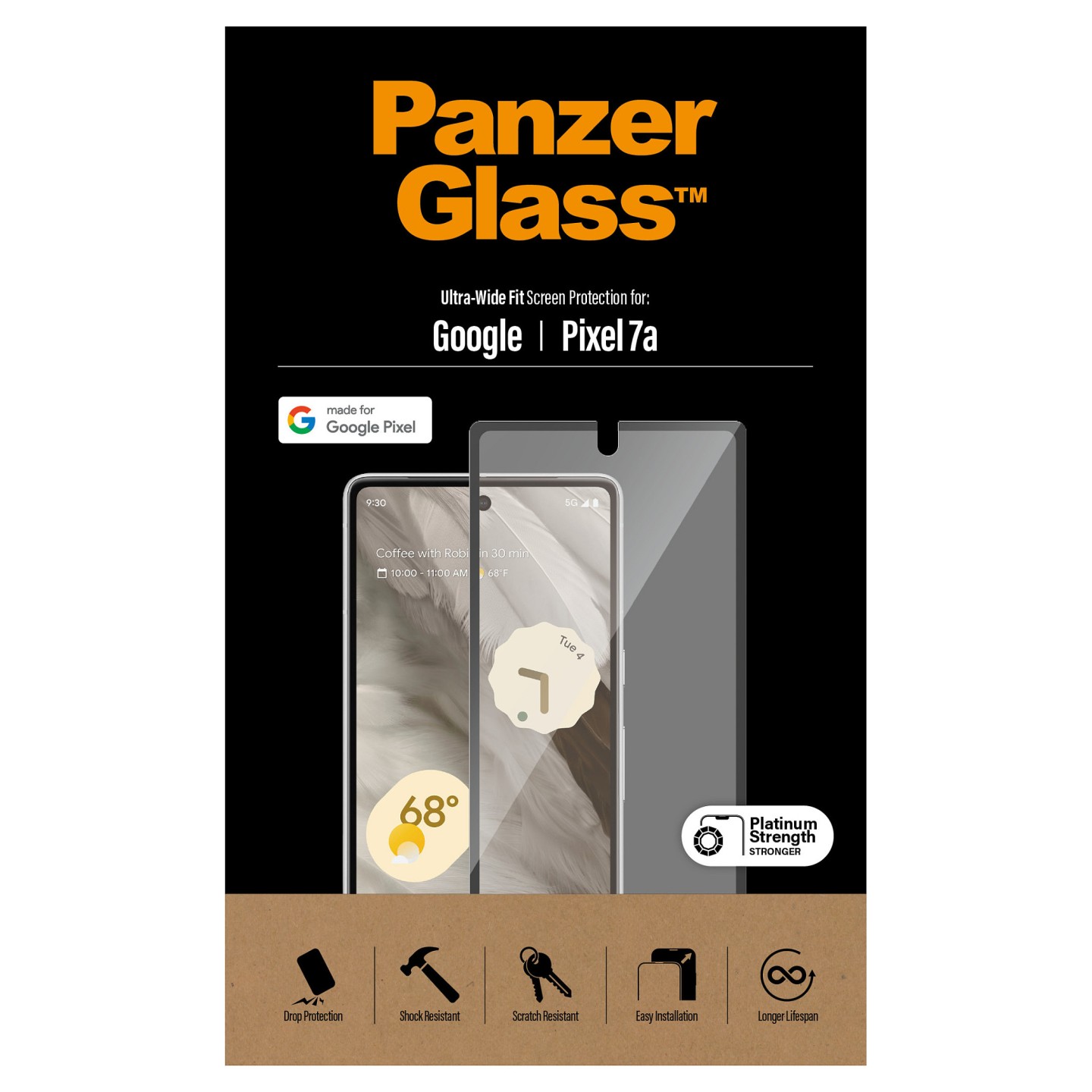 PanzerGlass Screen Protector Google Pixel 7a Ultra Wide Fit — Buy in Cyprus with Fast Delivery