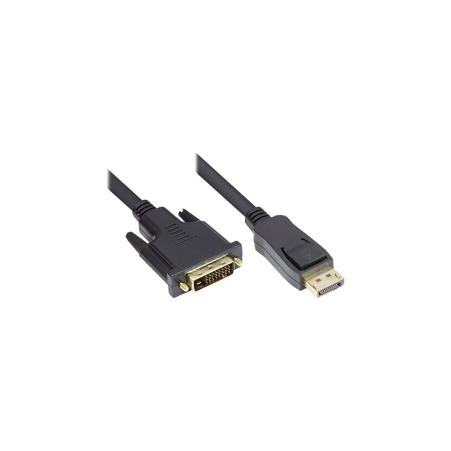 Good Connections Kabel DP-St.-DVI-D 24+1-St. schwarz 1m — Buy in Cyprus with Fast Delivery