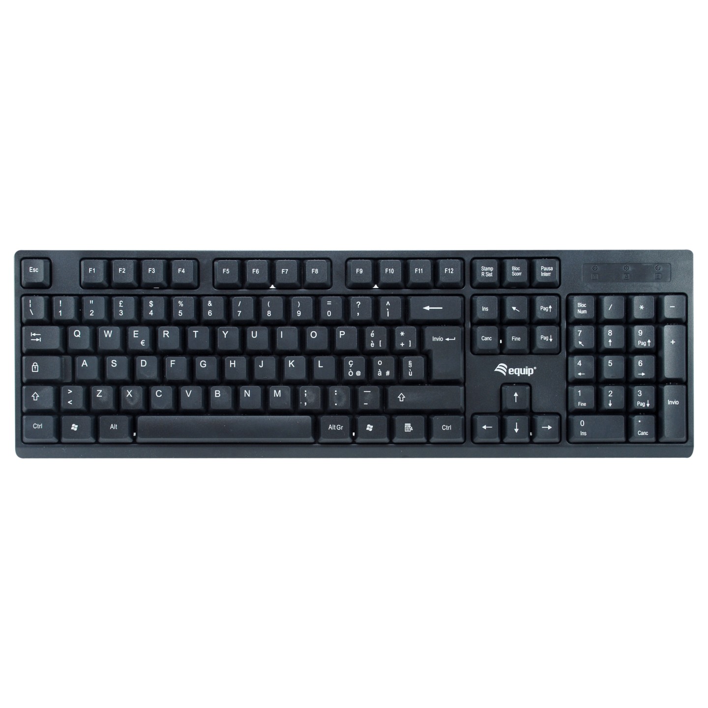 Equip Wireless Tastatur + Maus. Layout italienisch schwarz — Buy in Cyprus with Fast Delivery