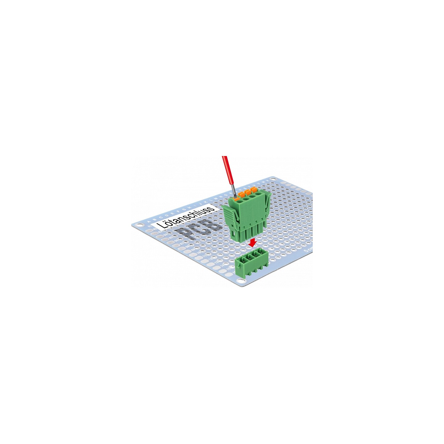 Terminalblock Set für Platine 4 Pin 3.81 mm Rastermaß vertikal — Buy in Cyprus with Fast Delivery