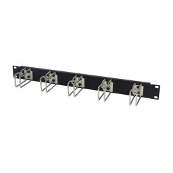 ALLNET Kabelführungsplatte 1HE Metall mit 5 großen Bügeln Schwarz — Buy in Cyprus with Fast Delivery