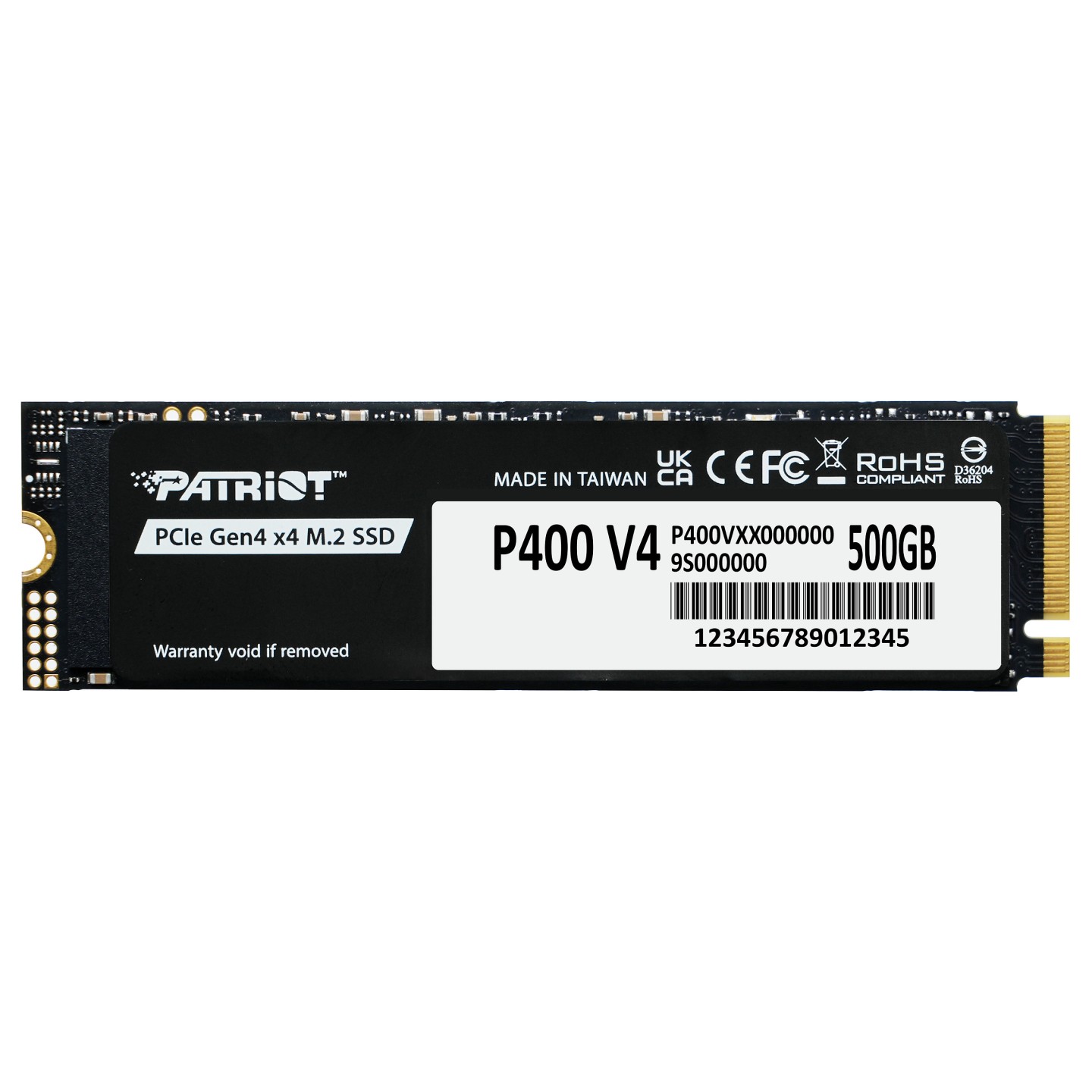 M.2 500GB Patriot P400 PCIe 4.0 5000 3000 Heatsink — Buy in Cyprus with Fast Delivery