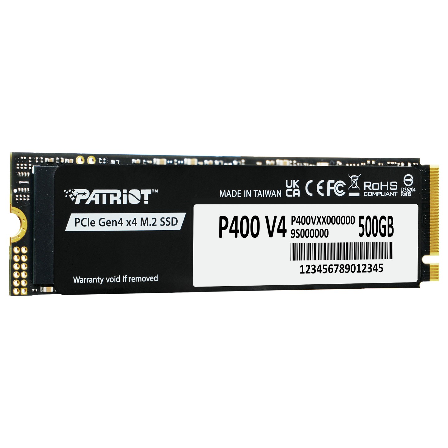 M.2 500GB Patriot P400 PCIe 4.0 5000 3000 Heatsink — Buy in Cyprus with Fast Delivery