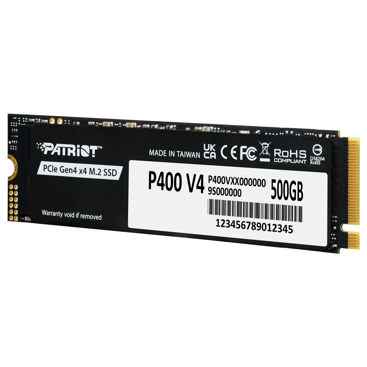 M.2 500GB Patriot P400 PCIe 4.0 5000 3000 Heatsink — Buy in Cyprus with Fast Delivery
