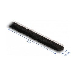 Bürstenstreifen selbstklebend 15 mm - Länge 5 m schwarz — Buy in Cyprus with Fast Delivery