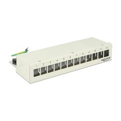 Keystone Desktop Patchpanel 12 Port grau — Buy in Cyprus with Fast Delivery