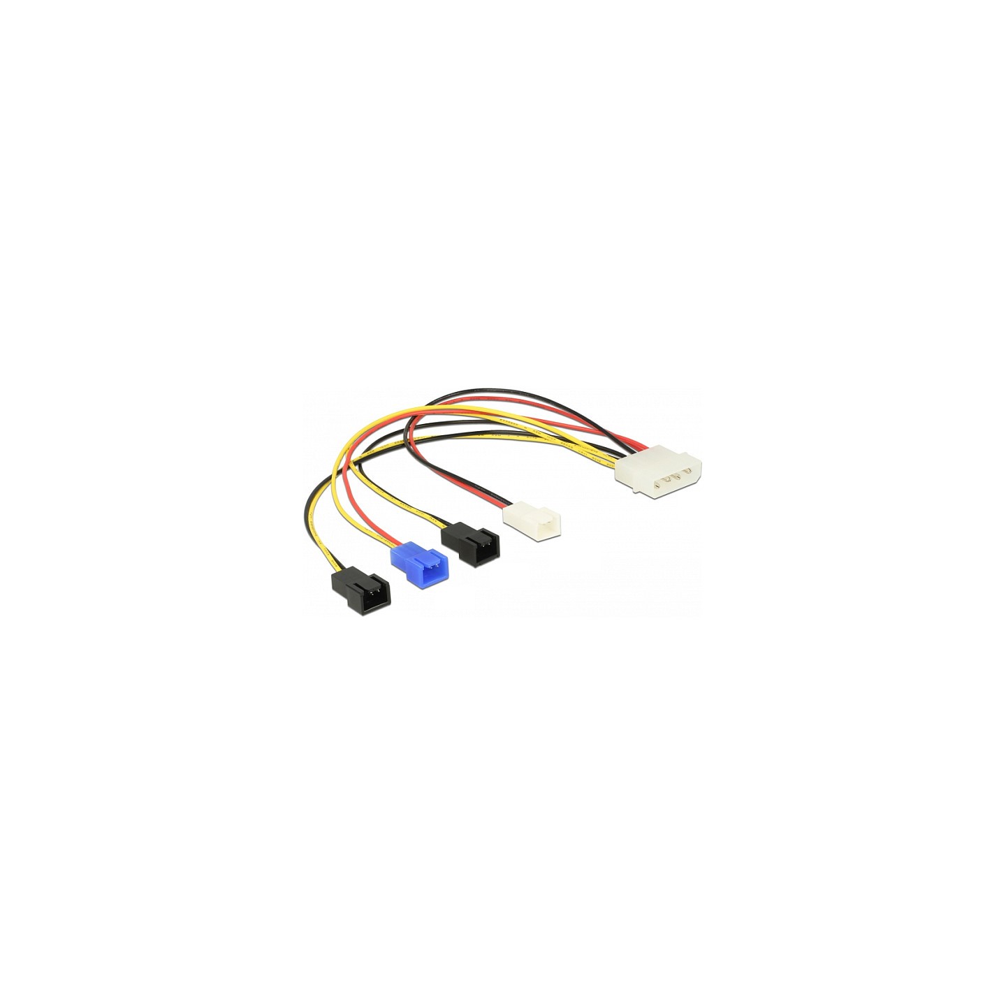 Kabel Stromversorgung Molex 4 Pin Stecker to 4 x 2 Pin Lüfter (12 V 7 V 5 V) 20 cm — Buy in Cyprus with Fast Delivery