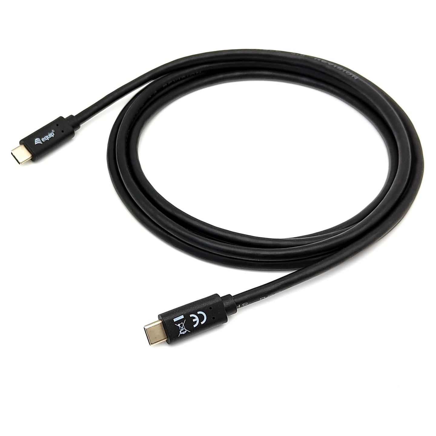 Equip Kabel USB-C 3.2 - to C St St 1.00m 3A 20V sw — Buy in Cyprus with Fast Delivery