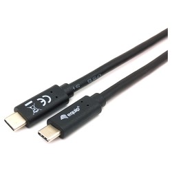 Equip Kabel USB-C 3.2 - to C St St 1.00m 3A 20V sw — Buy in Cyprus with Fast Delivery
