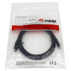 Equip Kabel USB-C 3.2 - to C St St 1.00m 3A 20V sw — Buy in Cyprus with Fast Delivery