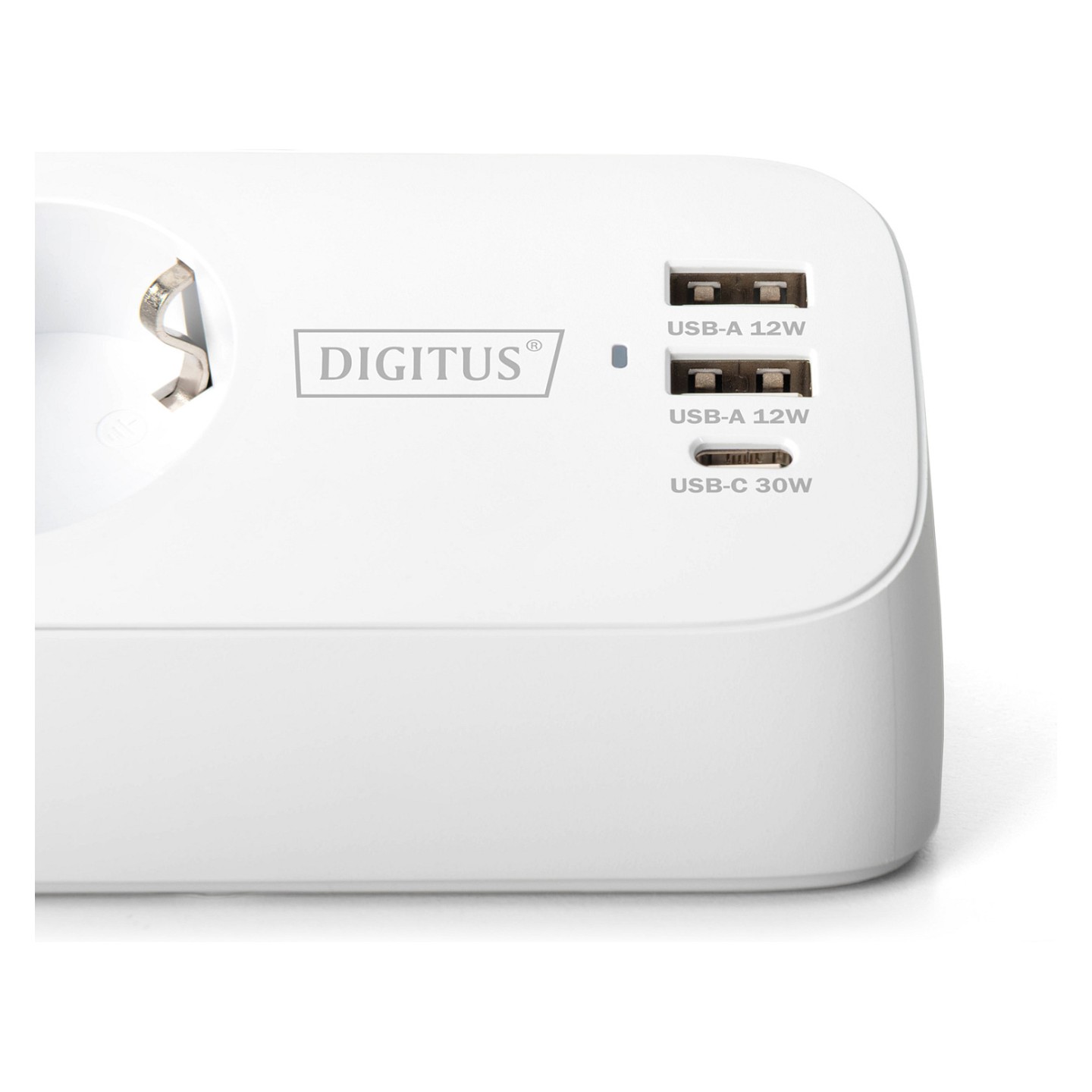 DIGITUS Steckdosenleiste 2x + 2USB 1.5m 12W 30W weiß — Buy in Cyprus with Fast Delivery