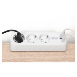 DIGITUS Steckdosenleiste 2x + 2USB 1.5m 12W 30W weiß — Buy in Cyprus with Fast Delivery