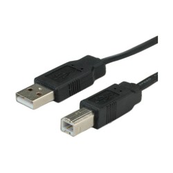 ROLINE USB 2.0 Notebook-Flachkabel. Typ A-B. schwarz. 1.8 m — Buy in Cyprus with Fast Delivery
