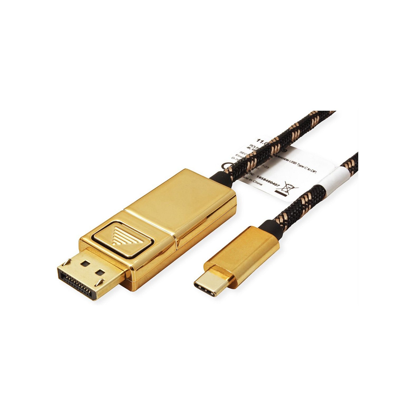 ROLINE GOLD USB Typ C - DisplayPort Adapterkabel. v1.2. ST ST. 1 m — Buy in Cyprus with Fast Delivery