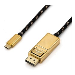 ROLINE GOLD USB Typ C - DisplayPort Adapterkabel. v1.2. ST ST. 1 m — Buy in Cyprus with Fast Delivery