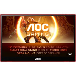 Buy AOC 16G3 - 15.6" Gaming Portable Monitor - FHD IPS 144Hz, 4ms, USB-C, Dual 2... in Cyprus, Nicosia, Limassol, Larnaka, Pafos