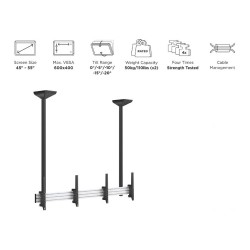 Equip Deckenhalterung 45'-55' 2TFT je 50kg 1Gelenk neig. sw lite Retail (Speditionsversand) — Buy in Cyprus with Fast Delivery