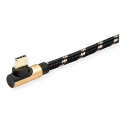 ROLINE GOLD USB 2.0 Kabel. USB A ST reversibel - USB C ST gewinkelt. 0.8 m — Buy in Cyprus with Fast Delivery