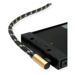 ROLINE GOLD USB 2.0 Kabel. USB A ST reversibel - USB C ST gewinkelt. 0.8 m — Buy in Cyprus with Fast Delivery