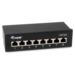 Equip Patchpanel 8x RJ45 Cat6A FTP 1HE Premium schwarz — Buy in Cyprus with Fast Delivery