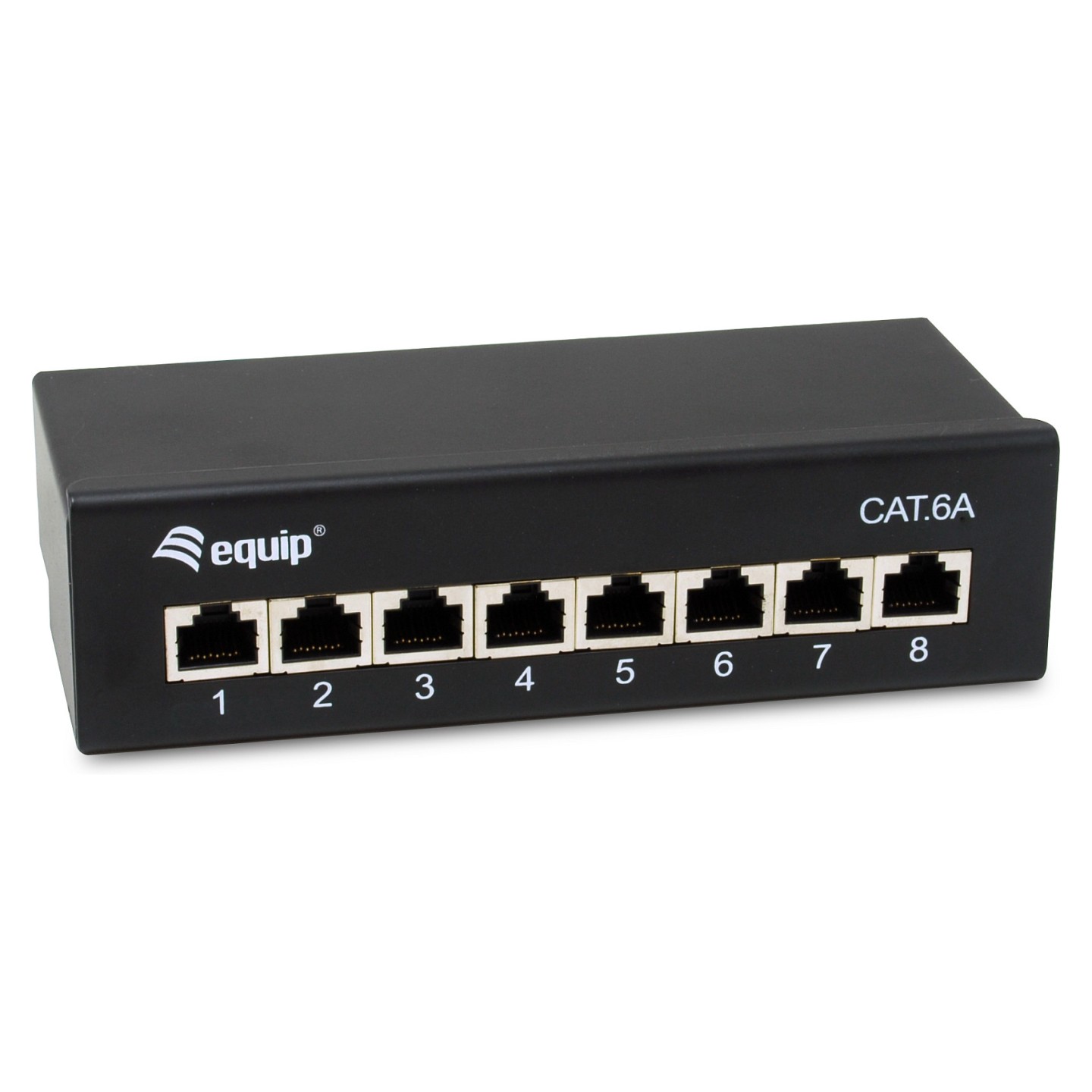 Equip Patchpanel 8x RJ45 Cat6A FTP 1HE Premium schwarz — Buy in Cyprus with Fast Delivery