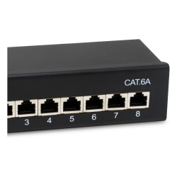 Equip Patchpanel 8x RJ45 Cat6A FTP 1HE Premium schwarz — Buy in Cyprus with Fast Delivery