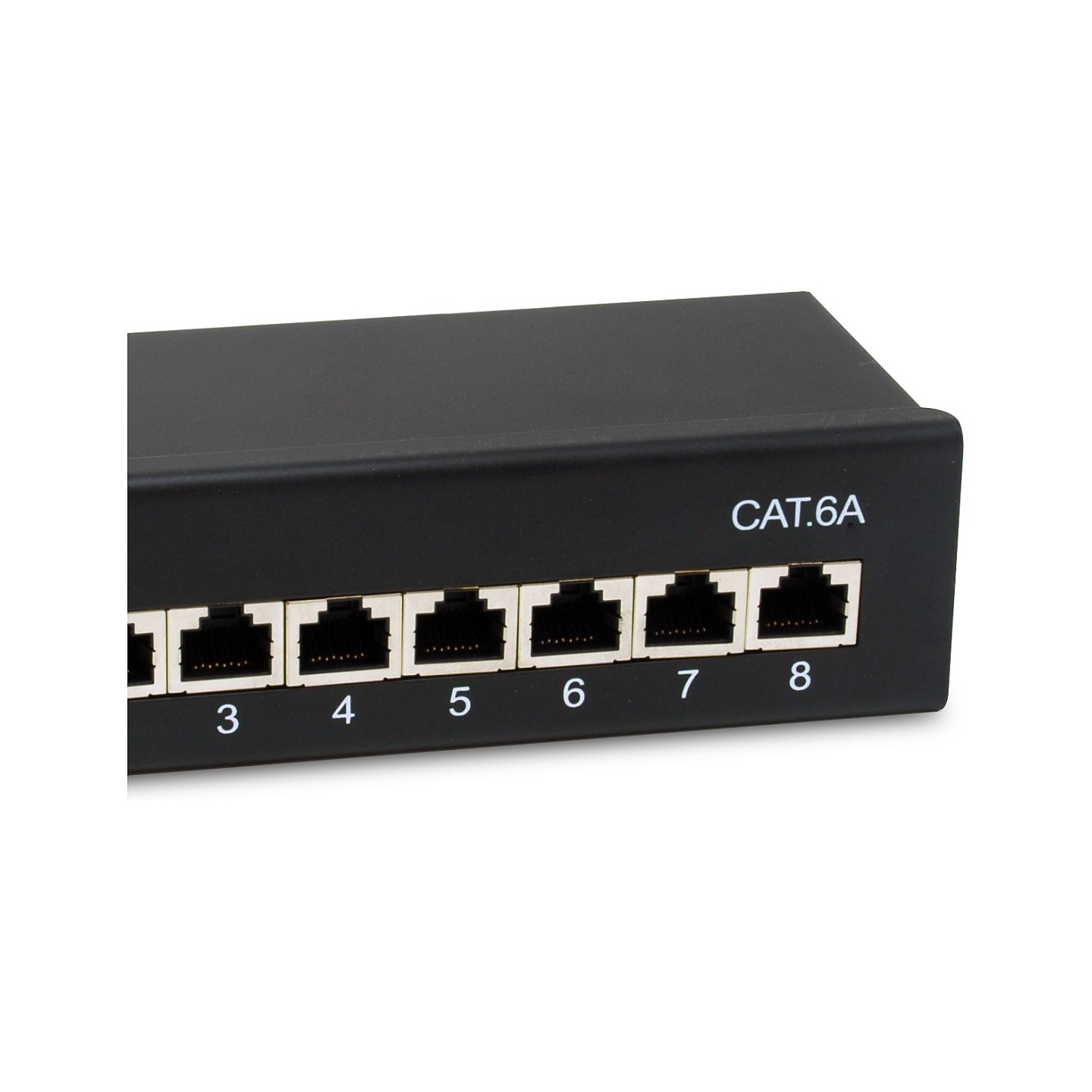 Equip Patchpanel 8x RJ45 Cat6A FTP 1HE Premium schwarz — Buy in Cyprus with Fast Delivery