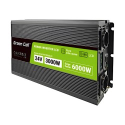 Green Cell KFZ Spannungswandler Power Inverter 24V to 230V 3000W 6000W Display — Buy in Cyprus with Fast Delivery